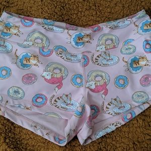 Kft Kitty and doughnuts booty workout shorts